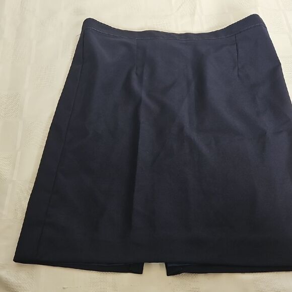 Blue Mini Pencil Skirt for Work - Picture 3 of 16